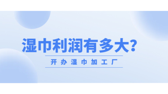 想開辦濕巾加工廠，濕巾利潤有多大？